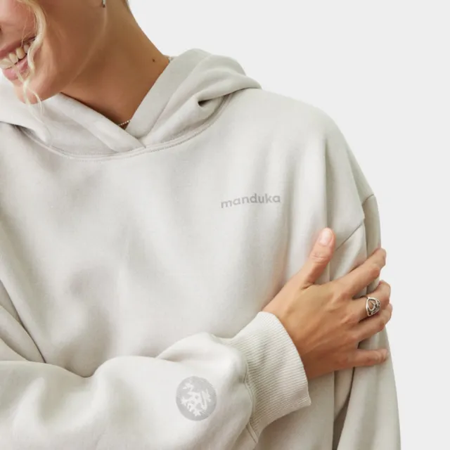 【Manduka】Half Moon Hoodie 連帽磨毛大學T(運動上衣、長袖上衣、瑜珈服)
