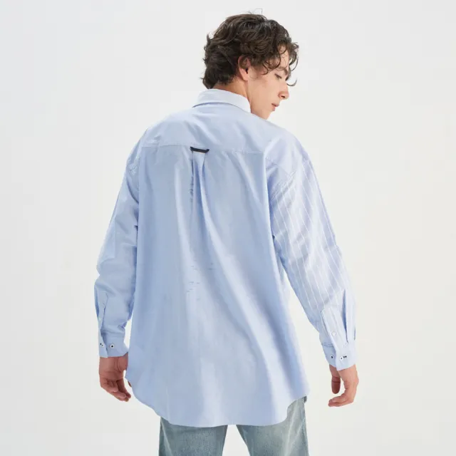 【LEVIS】男款 長袖襯衫 牛津領 拼接襯衫 上衣 熱賣單品 0018A-0001