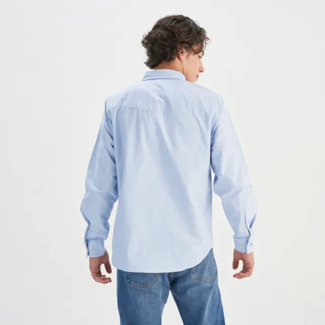 【LEVIS】男款 長袖襯衫 牛津領 素色襯衫 上衣 熱賣單品 0017V-0001