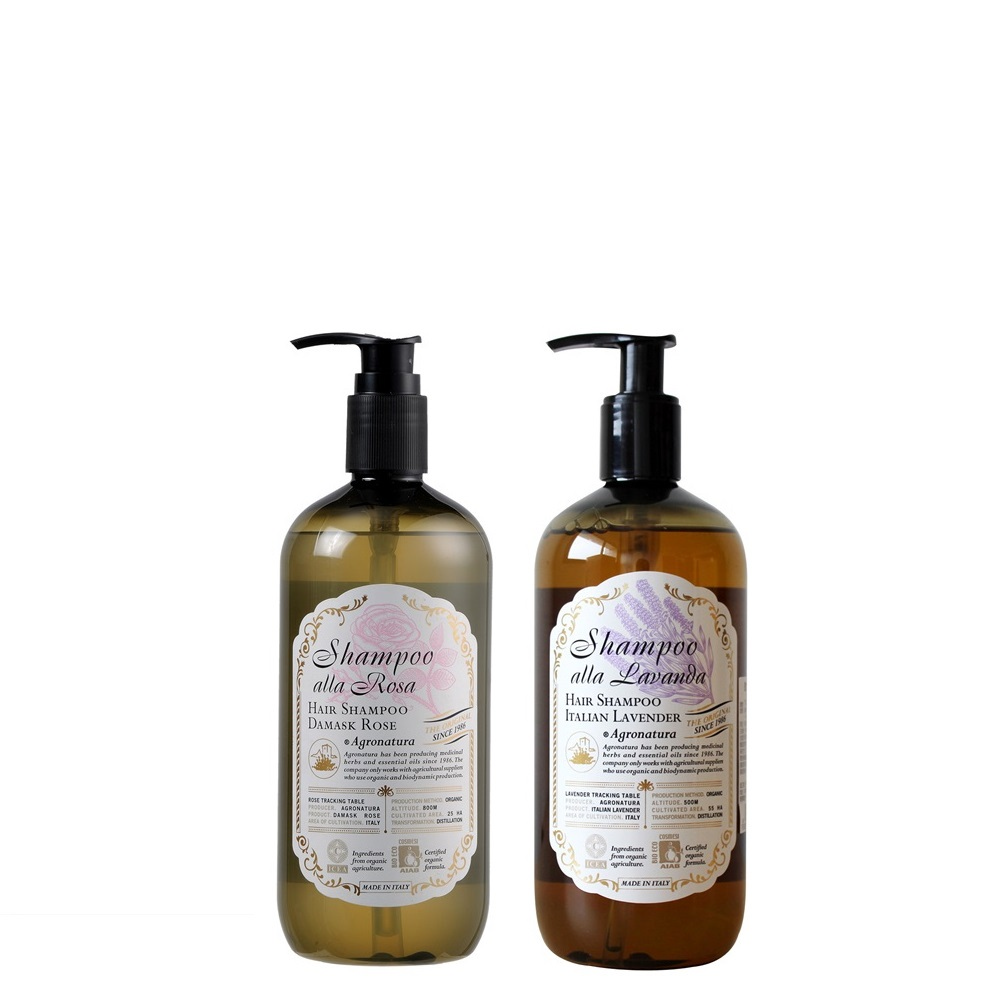 【AroMart 艾樂曼】Agronatura雅格綠翠  經典洗髮精500ml(玫瑰/薰衣草)