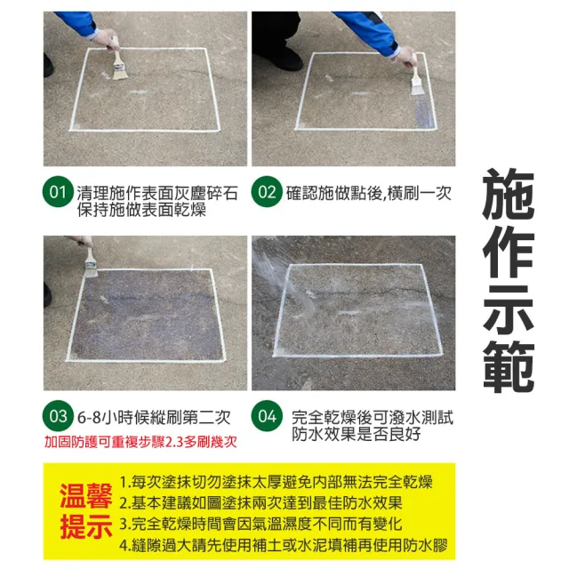 【TENGYUE】強效透明防漏防水修補膠-2kg(透明防水膠 牆壁修補 補漏防水塗料)