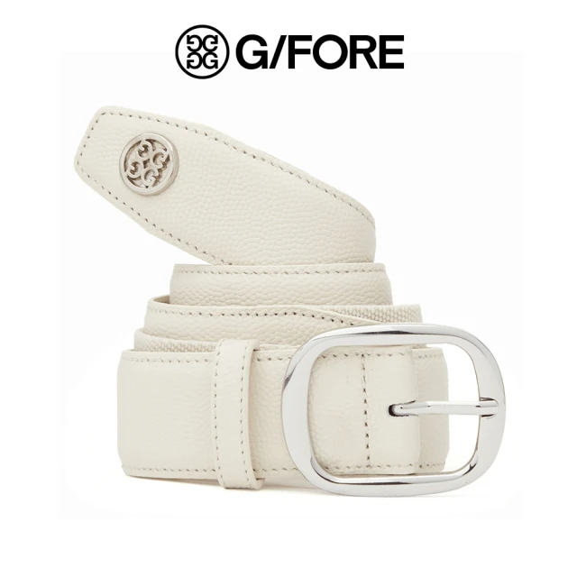 G/FORE CIRCLE GS WEBBED BELT 男士 皮革腰帶 米白色