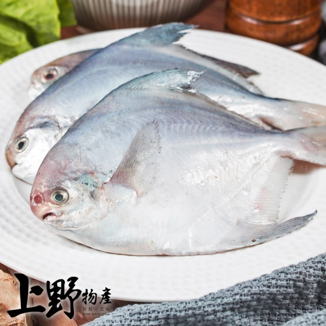 上野物產 20隻 小白鯧(2隻/包 魚/海鮮/鯧魚)