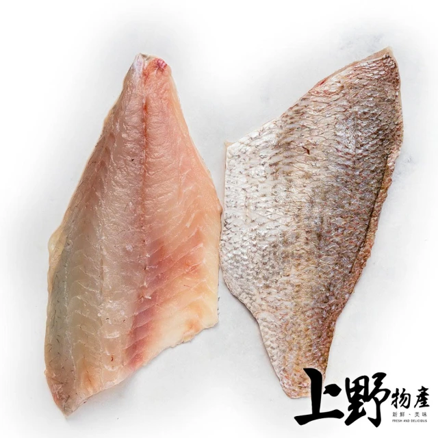 上野物產 20片 帶皮鯛魚片(80g-100g/片 純天然.沒有任何添加. 海鮮/鯛魚/鮭魚/生魚片)