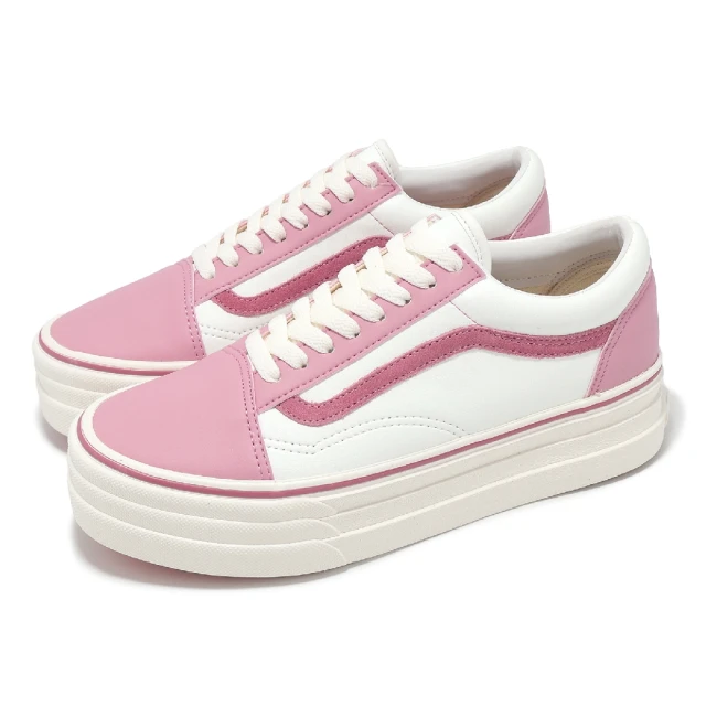 VANS 休閒鞋 V36CF 3SOLE OLD SKOOL 男鞋 女鞋 粉紅 白 厚底 增高 日本線(6322760007)