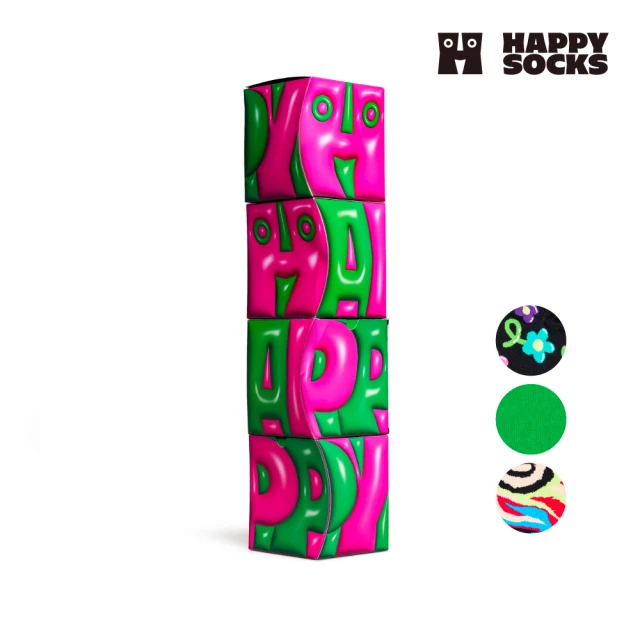 Happy Socks Pride Gift系列-趣味個性3入組(時尚款/穿搭款)