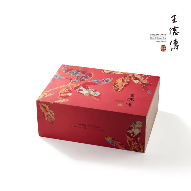 王德傳 璀毓•雙采茶葉禮盒-嚴選阿里山烏龍150g・凍頂烏龍150g(新春禮盒)