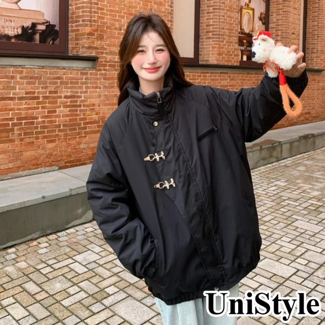 UniStyle 立領長袖外套 韓系夾棉工裝衝鋒衣夾克 女 ZM290-Y2452(加厚)