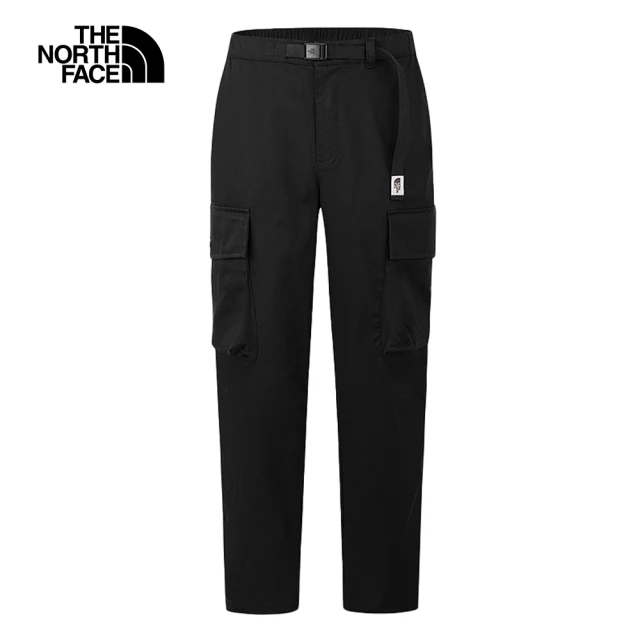 The North Face 官方旗艦 北面男款黑色UPF防曬多口袋休閒長褲｜8AHDJK3(抗UV)