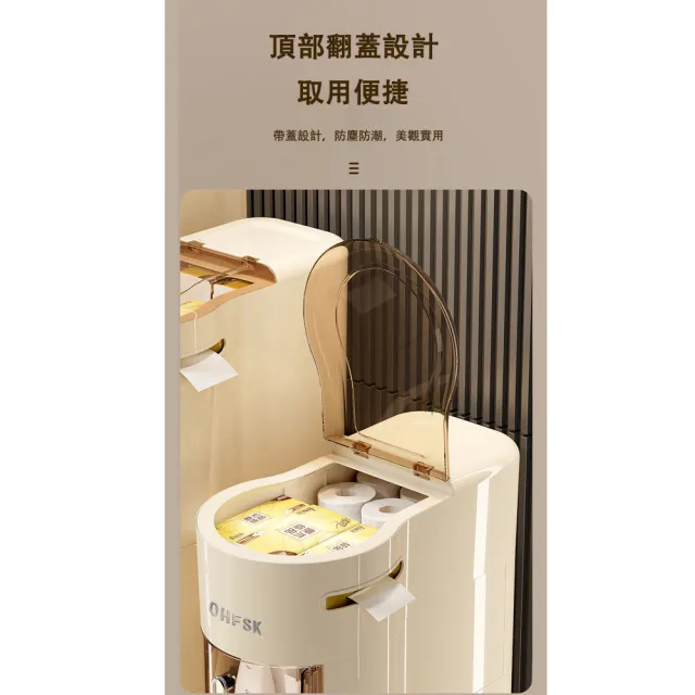 【大城小居】窄縫收納櫃 多層抽屜式縫隙櫃 寬22.5cm(浴室儲物櫃 馬桶窄邊櫃 夾縫收納架)