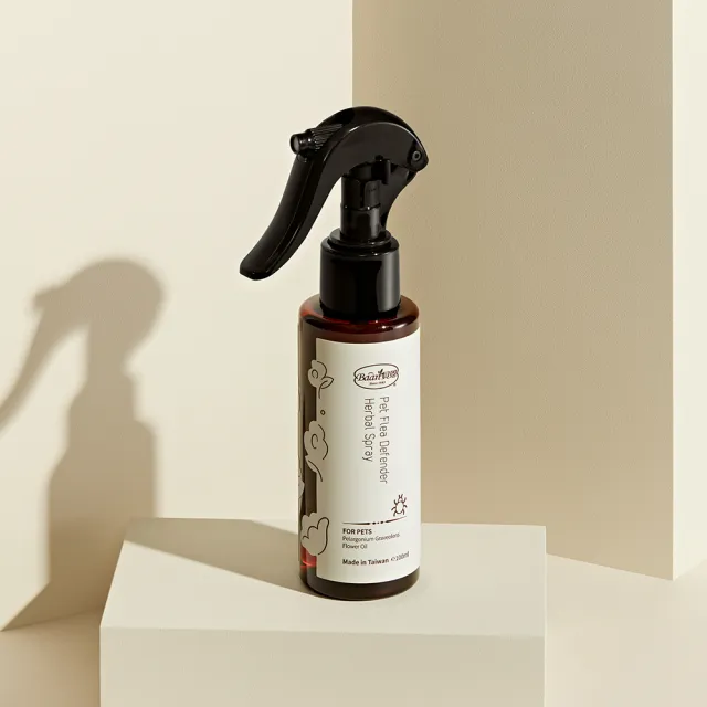 【Baan 貝恩】寵物蟲蟲危機噴霧100ml(除蟲/消除跳蚤/天然香味天竺葵)