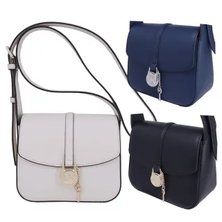 【Michael Kors】LYRA系列 LOGO鎖頭 鑰匙造型 鑰匙包 鎖頭包 康康包 肩背/斜背/兩用包(多色任選)