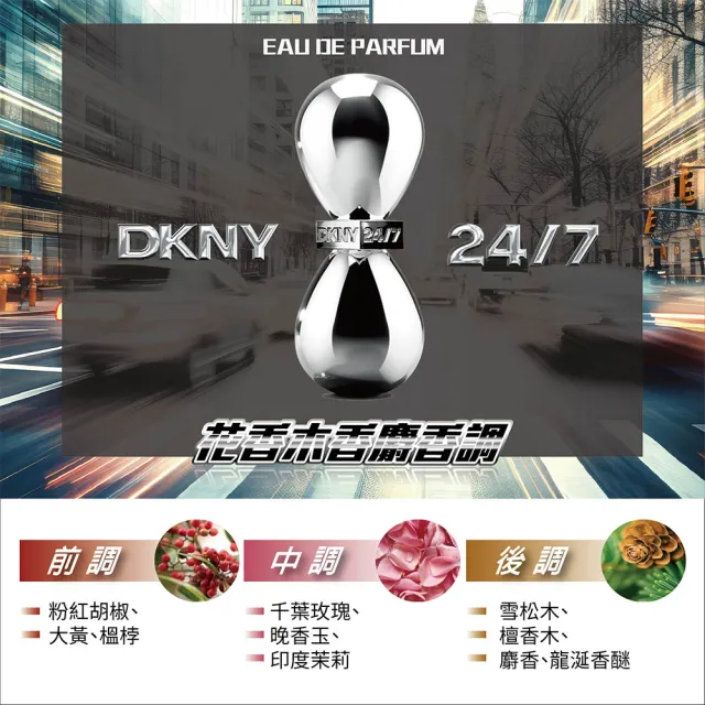 【DKNY】24/7 時光之鑰女性淡香精30ml(專櫃公司貨)