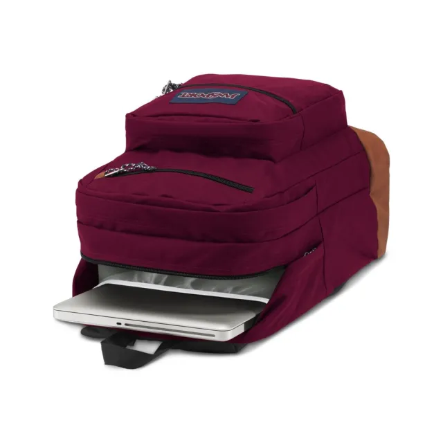 【JANSPORT】雙11 COOL STUDENT 經典大背包 酒棕紅(JS0A2SDD04S)