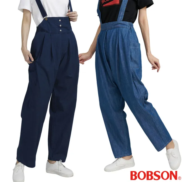【BOBSON】女款獨家下殺牛仔吊帶長褲(6款任選)