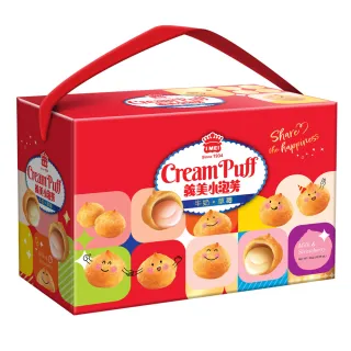 【義美】小泡芙禮盒-旺福款342g(過年/伴手禮/分享)