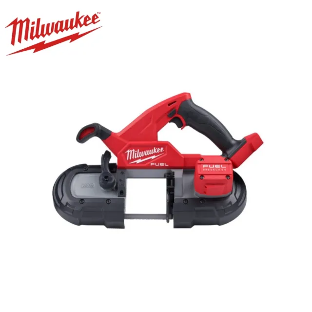 【Milwaukee 美沃奇】18V 鋰電 無碳刷 輕型 帶鋸機 M18FBS85 原廠公司貨(M18 FBS85 主機 不含電池 充電器)