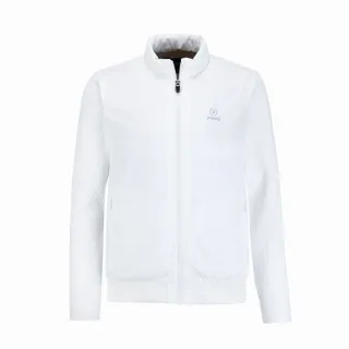【PING】男款異素材剪接蓄熱保暖高爾夫外套-白(防潑水/防風透氣/GOLF/高爾夫/PC24212-73)