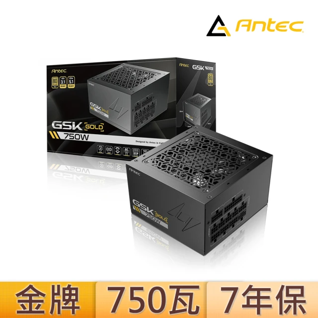 Antec 安鈦克 GSK750 750W 80PLUS金牌 電源供應器