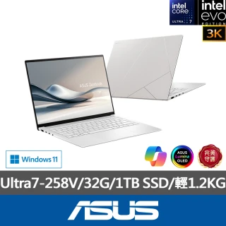 ASUS Office 2024組★14吋Ultra7輕薄AI筆電(ZenBook UX5406SA/Ultra7-258V/32G/1TB SSD/W11/3K OLED/EVO