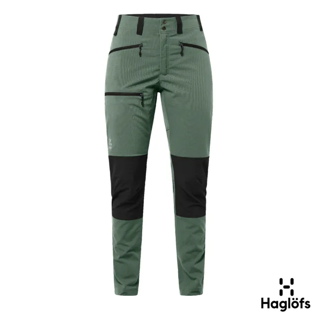 【Haglofs】女 Mid Slim 快乾長褲(菲耶爾綠/黑)