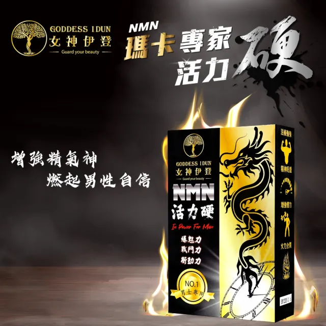 【女神伊登】活力硬NMN美國專利深黑瑪卡直播限定組買二送一