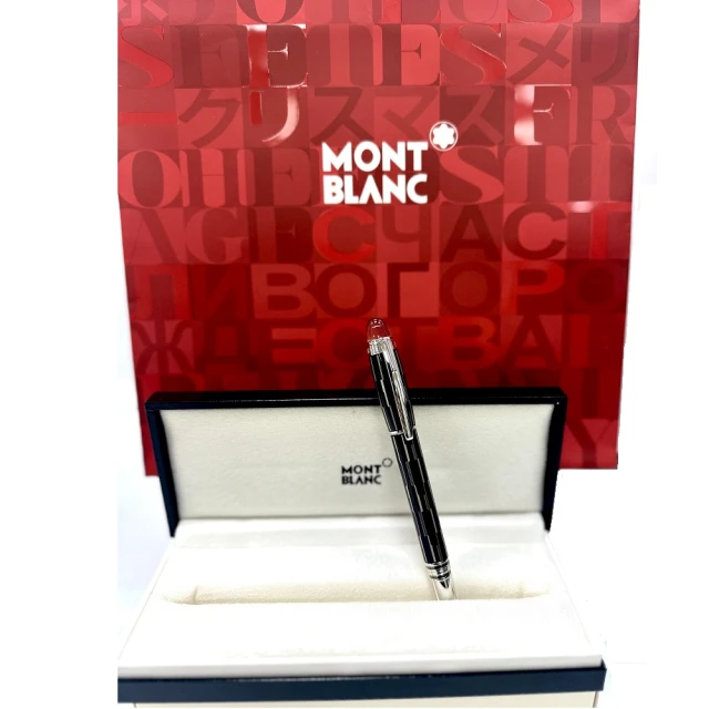 MONTBLANC 萬寶龍 STARWALKER 夜黑漂浮鋼珠筆(黑色)