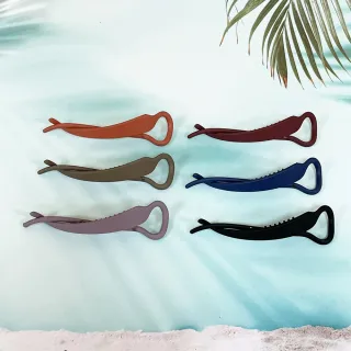 【卡樂熊】基本磨砂純色扭扭夾造型髮夾(盤髮扭扭夾)