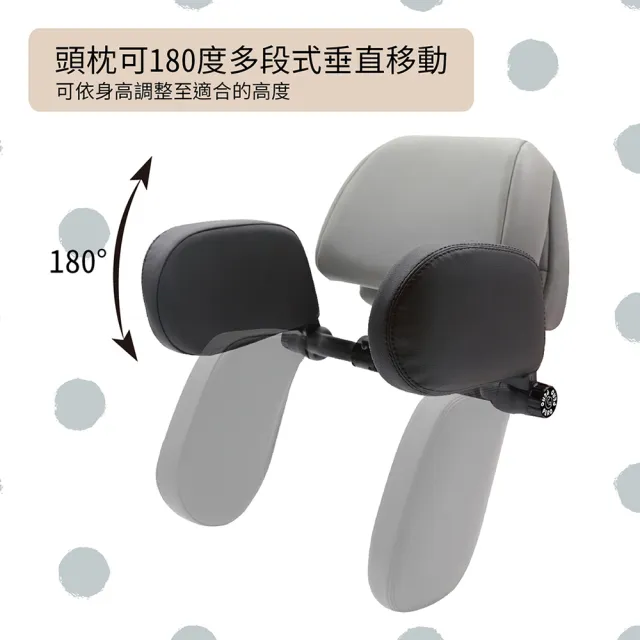 【PERO】車用睡眠靠枕 汽車側靠枕 睡覺神器(皮革款側睡頭枕)