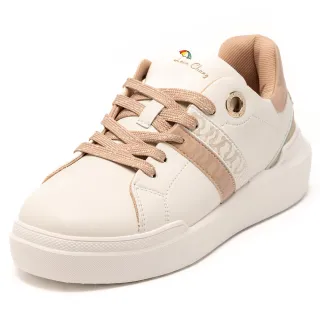 【Leon Chang 雨傘】-官方直營-撞色厚底休閒鞋-白粉(女款)