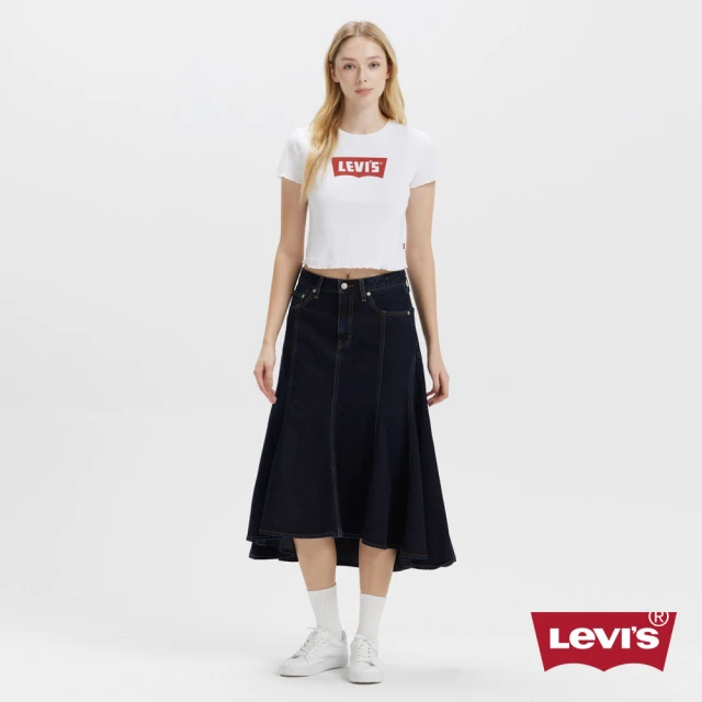 LEVIS 女款 丹寧牛仔魚尾裙 牛仔裙 魚尾裙 人氣新品 0016M-0002