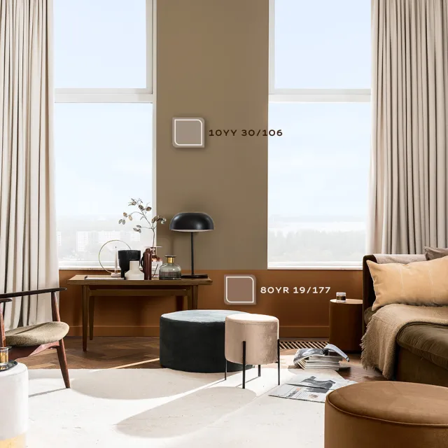 【得利】Dulux官方旗艦店★A721 水性調合漆 平光 精選奶茶色系 電腦調色（1公升裝）｜客製化調色漆(油漆)