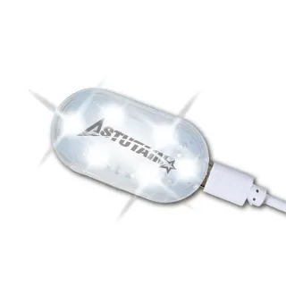 【Astutain】機車車廂燈 USB充電 感應 六燈 白 黑 白光 七彩 黃光(車內觸控燈 LED 觸摸燈 照明燈 櫥櫃燈)