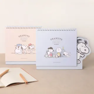 【Norns】史努比造型存錢筒X2025年桌曆組(交換禮物 史努比 Peanuts 存錢筒 桌曆)