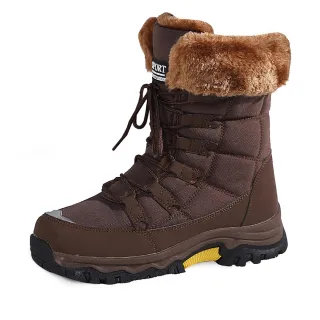 【nono house】an.an 禦寒保暖防潑水中筒雪靴(咖)