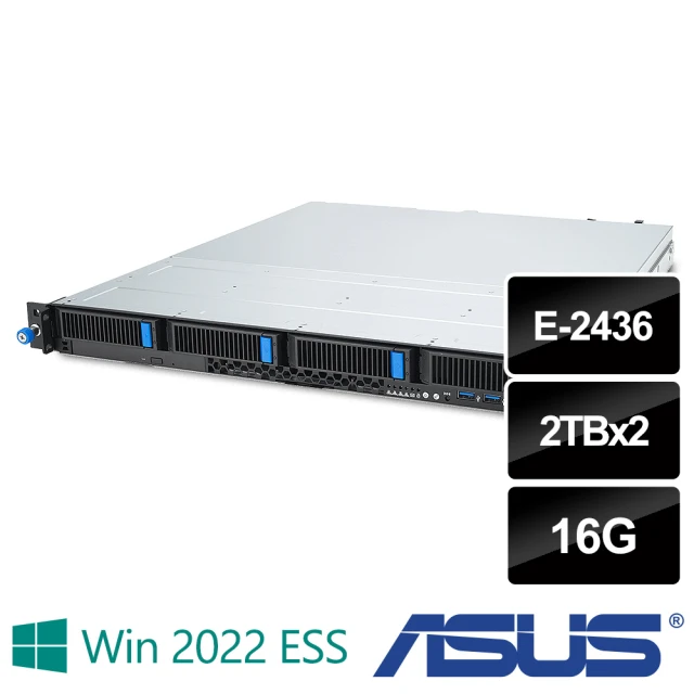 ASUS 華碩 E-2378 八核機架伺服器(RS100-E