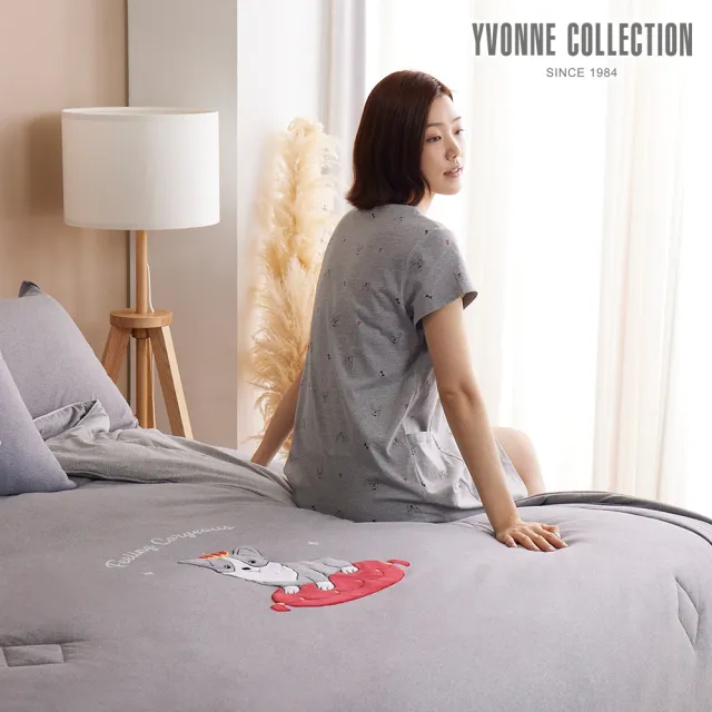 【YVONNE 以旺傢飾】100%美國棉 四季被-多款任選(4x5呎  純棉 棉被 水洗 防蹣 台灣製)