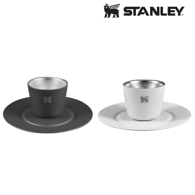 Stanley】官方直營晨光時刻雙層不鏽鋼濃縮咖啡杯盤組- momo購物網