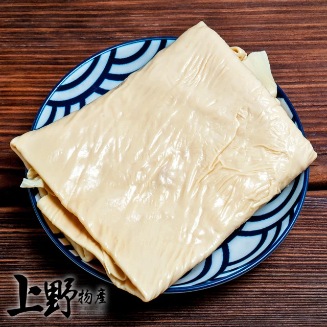 上野物產 6包 煙燻豆包(約5片/300g±10%/包 無防腐劑 豆包/豆皮/豆腐/豆漿/非基改/腐皮/腐竹)