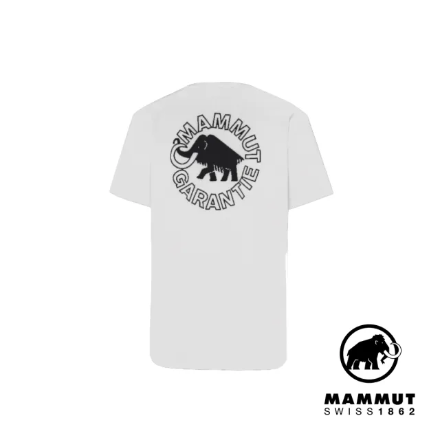 【Mammut 長毛象官方直營】Mammut Base W Guarantee 1974 有機棉休閒短袖T恤 女款 白色 #1017-07210