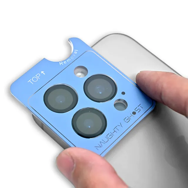 【頑皮鬼】iPhone AR抗反射鏡頭貼 黑色(iphone 14/15/16)