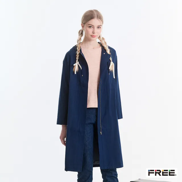 【FREE】MRSA防風防潑水抗菌連帽風衣外套(3色)