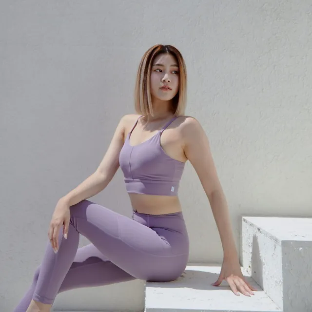【haolang 浩浪】台灣製 薰衣草紫運動緊身褲/Leggings 瑜珈褲 緊身褲 運動褲 慢跑褲 休閒褲 內搭褲(S62902)