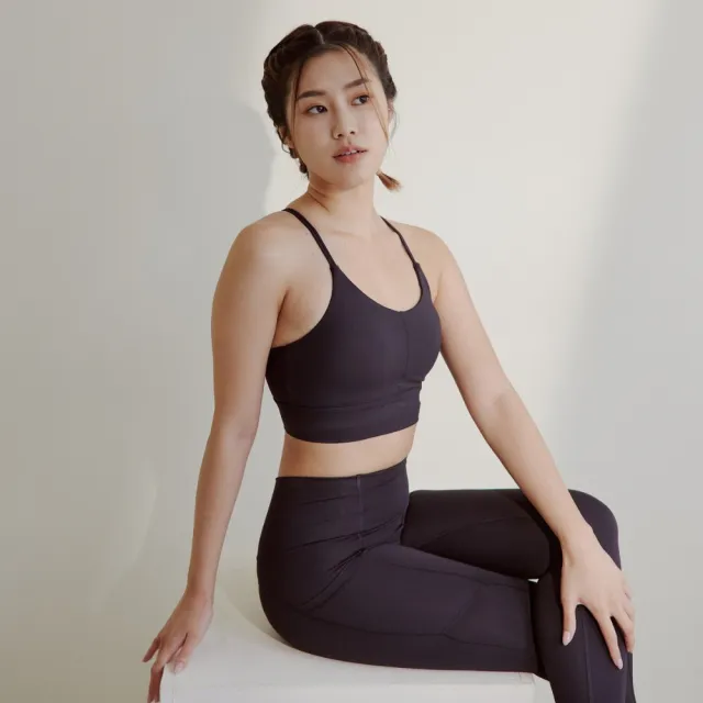 【haolang 浩浪】台灣製 墨黑運動內衣 瑜珈服(S62801)