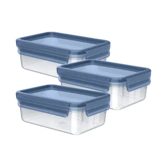 【Tefal 特福】ECO無縫膠圈PP保鮮盒 1L(3入組)