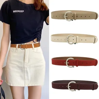 【MoonDy】交換禮物 腰帶 復古腰帶 皮帶真皮 紅色皮帶 麂皮皮袋 女皮帶 寬腰帶 波希米亞 針扣腰帶  