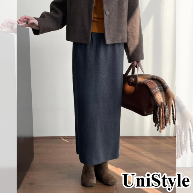 UniStyle 圓領長袖毛衣 韓版撞色條紋上衣 女 WTF