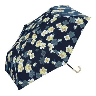 【w.p.c】日本Wpc. 杜鵑花晴雨傘 抗UV 附標準收納袋(3813-NV 海軍藍)