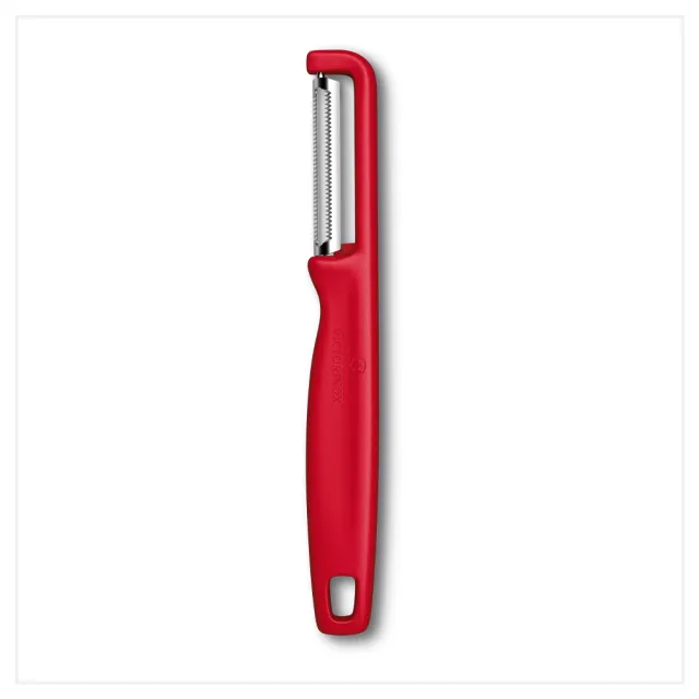 【VICTORINOX 瑞士維氏】IOTA系列 直式鋸齒形削皮器 紅/黑/綠(6.0943.1/6.0943.3/6.0943.4)