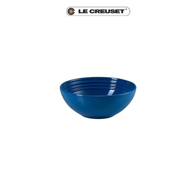 Le Creuset 瓷器早餐穀片碗16cm(馬賽藍-無盒)